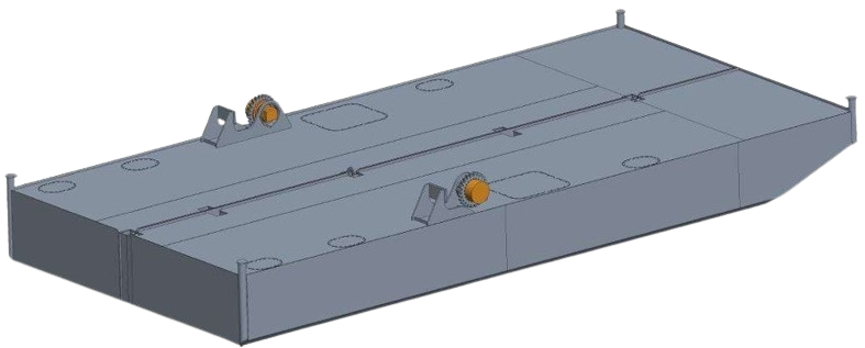 DB-141 — Steel Work Pontoon with spuds