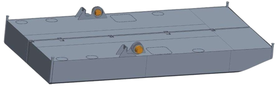 DB-142 — Steel Work Pontoon with spuds