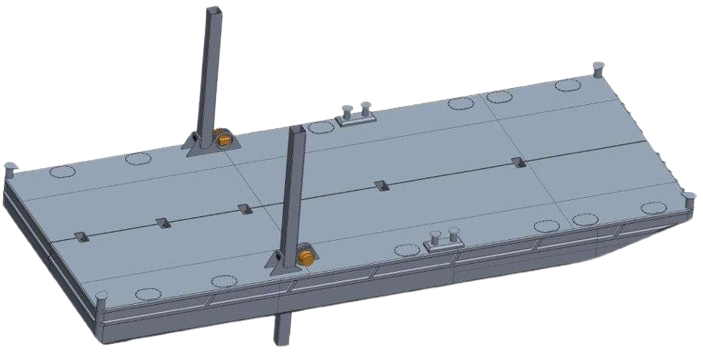 DB-202 — Steel Work Pontoon with spuds