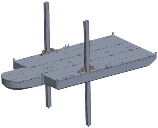 DB-261 — Steel Work Pontoon with spuds